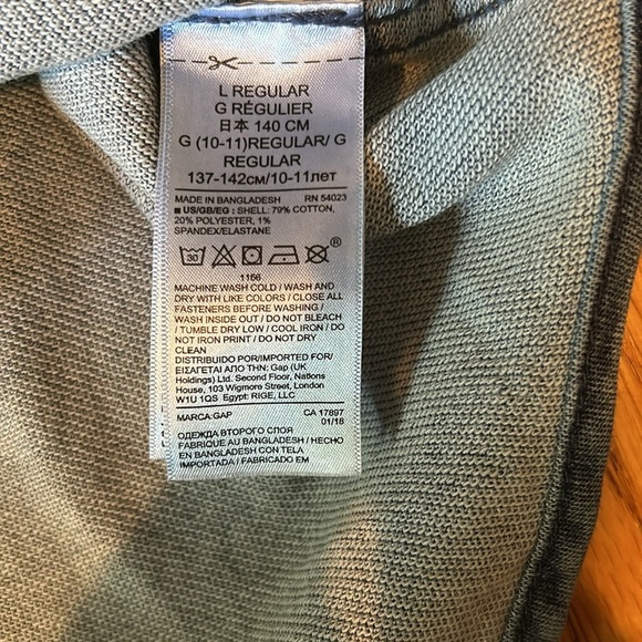 NWT Gap Kid’s Denim Button Down Size Large - Picture 4 of 4